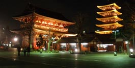 Asakusa Sensoji bei Nacht, Tokyo