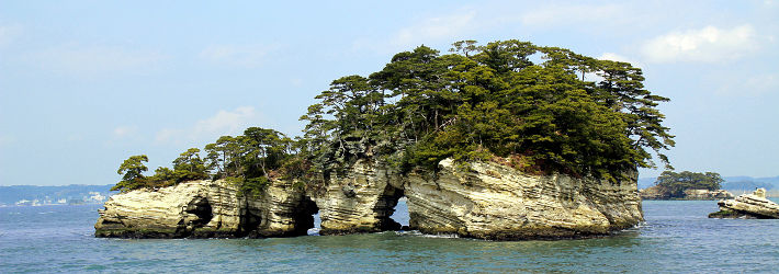 Die Bucht von Matsushima gilt als eine von Japans drei reizvollsten Landschaften.