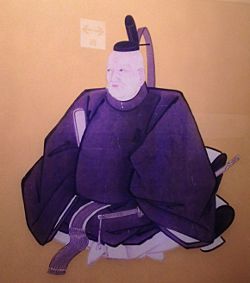 Shogun Tokugawa Ieyasu, Wandbild Nagoya Schloss.