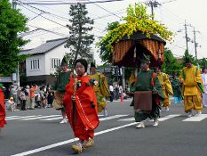 Kinder beim Aoi Matsuri