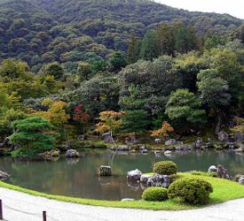 Garten des Tenryuji-Tempels