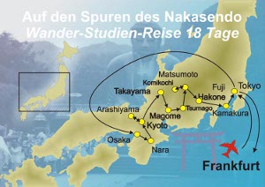 Auf den Spuren des Nakasendo Wanderreise, 18 Tage