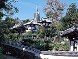 Tempel und Kiche in Hirado, Nagasaki