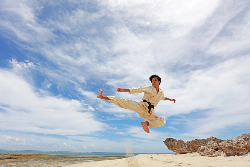 Karate- Tradionelle Kampfkunst aus Okinawa. Japna