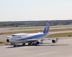 All Nippon Airways Flugzeug nach Japan
