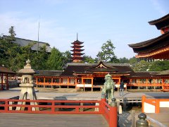 Itsukushima-Schrein Außenansicht