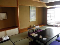 Innenansicht eines typischen Zimmers im Ryokan