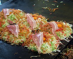Okonomiyaki in Hiroshima